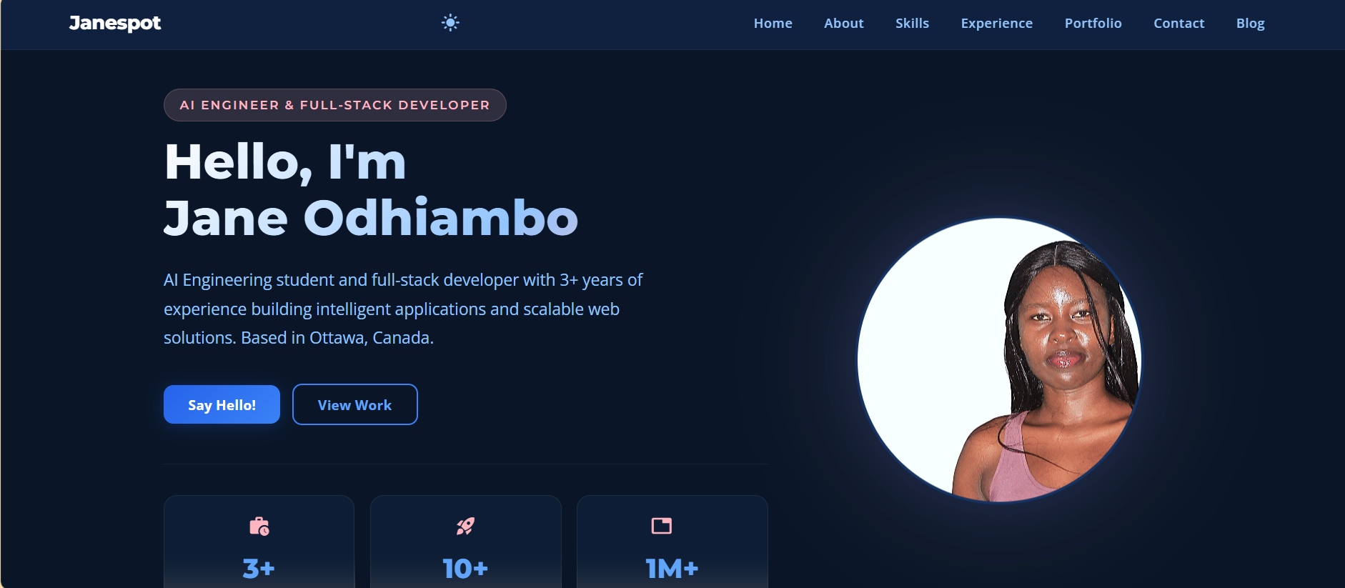 Jane Odhiambo — AI Engineer & Full-stack Developer